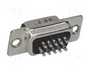 HARTING Conector D-Sub HD Hembra de 15 Pines Recto para Soldar