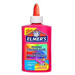 Elmer's 2109491 Pegamento Líquido en Botella Color Rosa Opaco 147 ml