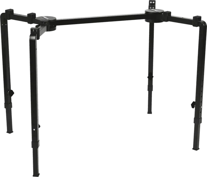 Quiklok Mesa Plegable XL para Teclado, Mezclador y Altavoz con Altura Ajustable (740-1180mm) - Carga Máxima 113.10 kg