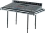 Quiklok Mesa Plegable XL para Teclado, Mezclador y Altavoz con Altura Ajustable (740-1180mm) - Carga Máxima 113.10 kg