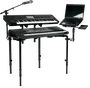 Quiklok Mesa Plegable XL para Teclado, Mezclador y Altavoz con Altura Ajustable (740-1180mm) - Carga Máxima 113.10 kg
