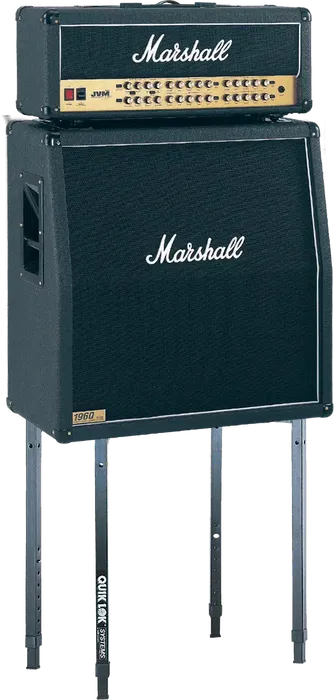 Quiklok Mesa Plegable XL para Teclado, Mezclador y Altavoz con Altura Ajustable (740-1180mm) - Carga Máxima 113.10 kg