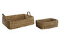 DKD Home Decor Set de 5 Cestas de Seagrass Natural