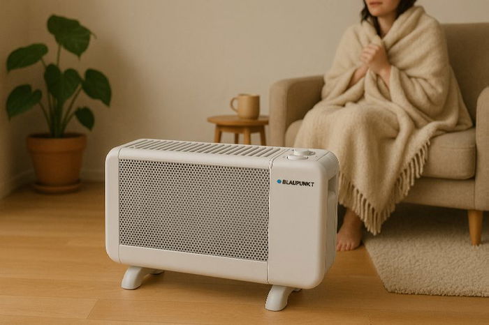 Blaupunkt Radiador de Mica Mini, 900W, 2 Potencias, Calefactor Eléctrico Compacto