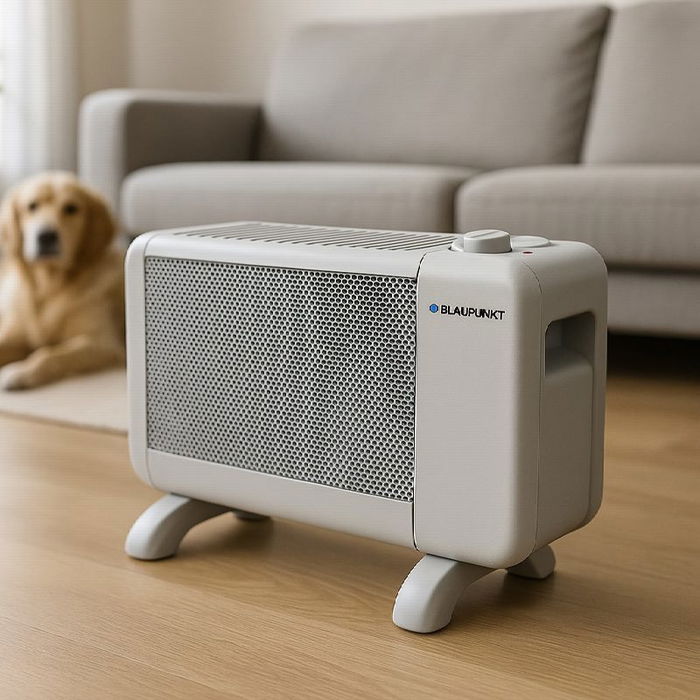 Blaupunkt Radiador de Mica Mini, 900W, 2 Potencias, Calefactor Eléctrico Compacto