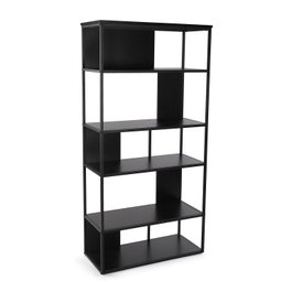 Versa Estantería de Metal Negro 160x80 cm - Estantería Industrial