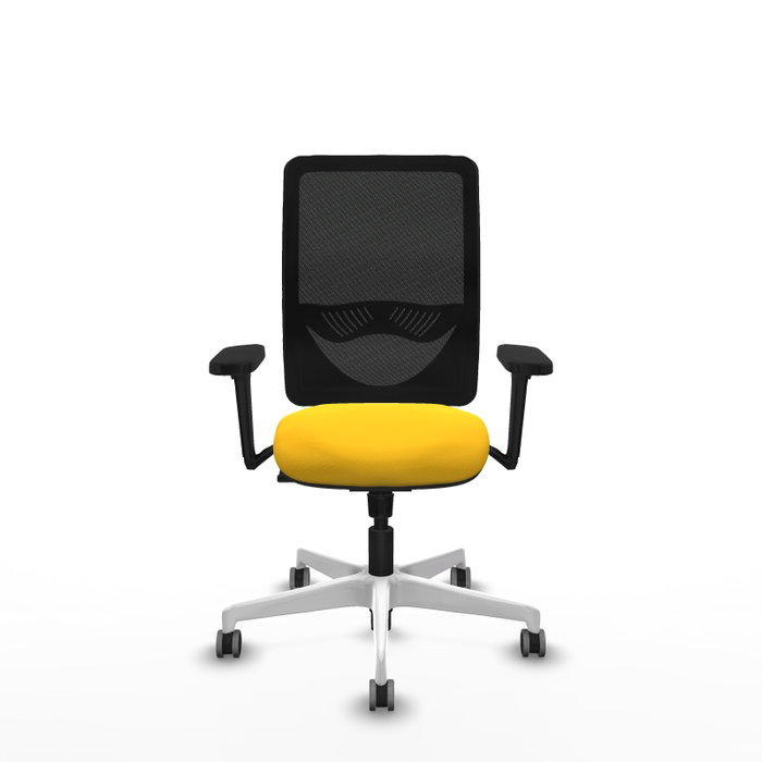 PIQUERAS Y CRESPO Silla de oficina Zulema con mecanismo Sincro, Amarillo y Negro PIQUERAS Y CRESPO Silla de oficina Zulema con mecanismo Sincro, Amarillo y Negro