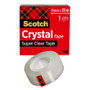 Scotch Cinta Adhesiva Crystal Supertransparente 33 m x 19 mm