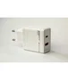 Eightt EQC3 Cargador de Carga Rápida con 2 Puertos USB-C y USB-A, 18W, Blanco