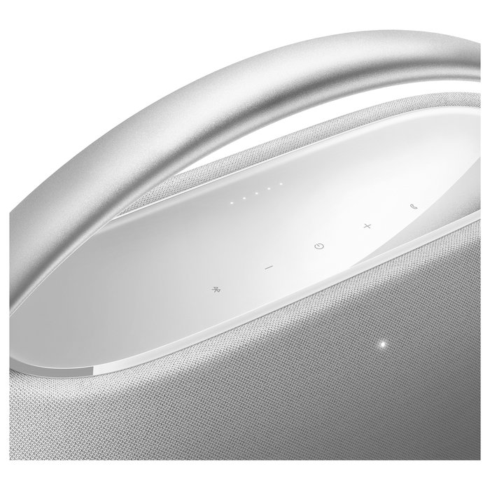 Harman Kardon Go + Play 3 Altavoz Portátil Bluetooth 5.2 de 3 vías, 160W, Batería Recargable, Color Gris/Plata
