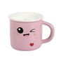The Concept Factory Vela Perfumada Taza Kawaii Cerámica Algodón de Azúcar Vainilla Frambuesa