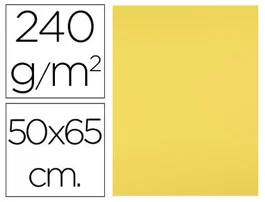 Liderpapel Cartulina Amarillo limón 50x65 cm 240g/m2