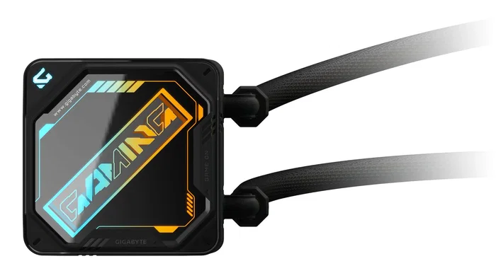 Gigabyte Gaming 240 AIO Refrigeración Líquida CPU Kit Todo en Uno, Negro, Radiador 240mm, 2 Ventiladores ARGB 120mm, Control PWM, Compatible LGA1700/AM5/AM4, TDP 300W