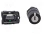 SCHNEIDER ELECTRIC Interruptor rotativo con llave Harmony XB5 de 2 posiciones, negro