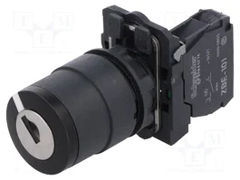 SCHNEIDER ELECTRIC Interruptor rotativo con llave Harmony XB5 de 2 posiciones, negro