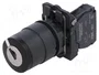 SCHNEIDER ELECTRIC Interruptor rotativo con llave Harmony XB5 de 2 posiciones, negro