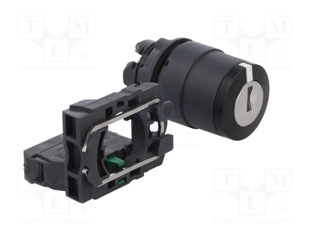 SCHNEIDER ELECTRIC Interruptor rotativo con llave Harmony XB5 de 2 posiciones, negro SCHNEIDER ELECTRIC Interruptor rotativo con llave Harmony XB5 de 2 posiciones, negro
