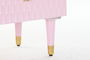 DKD Home Decor Mesita de Noche Moderna Rosa Palo 42 x 65 x 52 cm con 2 Cajones