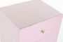 DKD Home Decor Mesita de Noche Moderna Rosa Palo 42 x 65 x 52 cm con 2 Cajones