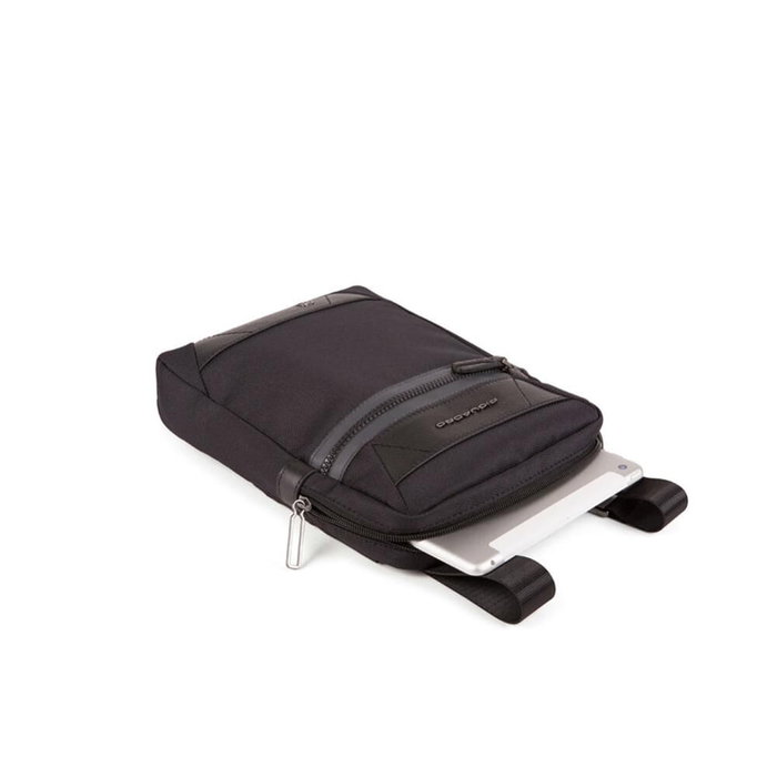 Piquadro Trakai Bolso Bandolera de Tela Negro Piquadro Trakai Bolso Bandolera de Tela Negro