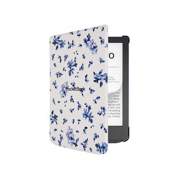 PocketBook Shell Flowers Cover para Verse y Verse Pro, Blanco/Azul PocketBook Shell Flowers Cover para Verse y Verse Pro, Blanco/Azul
