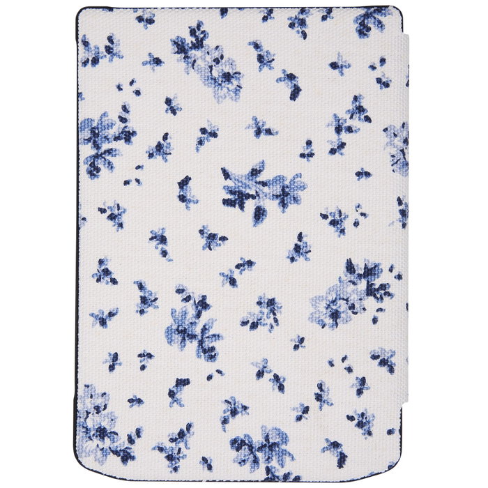 Pocketbook Funda Shell Series Flores Blanco y Azul para Verse y Verse Pro
