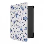 PocketBook H-S-634-F-WW Funda Shell Series para eReader, Compatible con PocketBook Verse y Verse Pro, Diseño Floral Azul y Blanco, Microfibra y PU, para Pantalla de 15.2 cm (6")