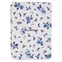PocketBook H-S-634-F-WW Funda Shell Series para eReader, Compatible con PocketBook Verse y Verse Pro, Diseño Floral Azul y Blanco, Microfibra y PU, para Pantalla de 15.2 cm (6")
