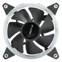 UNYKA Gaming Candy 20 Ring Ventilador PC 120mm Negro LED Azul 1400 RPM 16dBA - Ventilador de Caja Hidráulico con Conector 3-pin y 4-pin para Ordenador