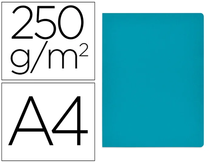 Gio Subcarpeta Simple de Cartulina Azul Intenso A4