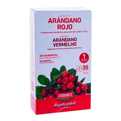 Desvelt Arandano Rojo Pro 600 Mg 30 Capsulas