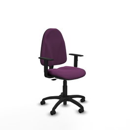 PIQUERAS Y CRESPO Silla de oficina Algarra Morada con mecanismo de Contacto permanente