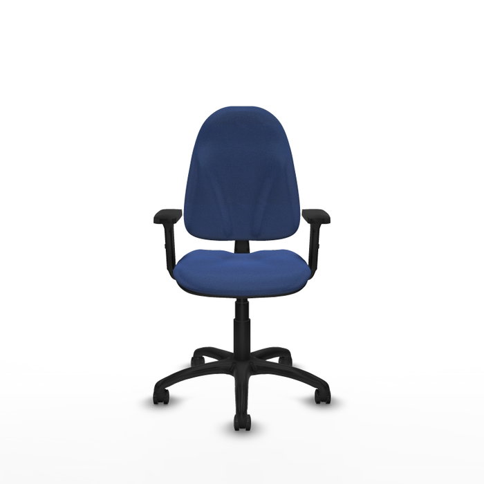 PIQUERAS Y CRESPO Silla de oficina Algarra Azul marino con brazos 2D