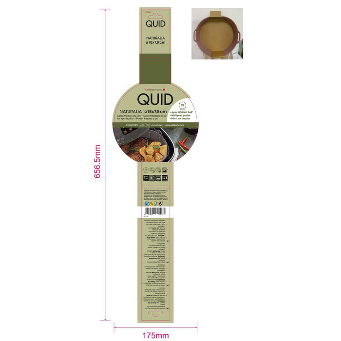Cesta Redonda Freidora Naturalia Quid 18x7,8 cm