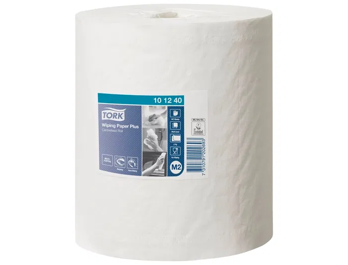 Tork Papel de Secado Extra 2 Capas, 160 m, Blanco, Bobina para Dispensador de Alimentación Central, Pack de 6 Rollos