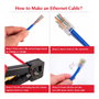 EQUIP 121173 Conectores RJ45 Cat6 UTP sin blindaje, 100 unidades, transparente