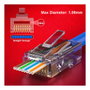 EQUIP 121173 Conectores RJ45 Cat6 UTP sin blindaje, 100 unidades, transparente
