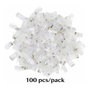 EQUIP 121173 Conectores RJ45 Cat6 UTP sin blindaje, 100 unidades, transparente