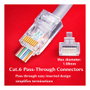 EQUIP 121173 Conectores RJ45 Cat6 UTP sin blindaje, 100 unidades, transparente