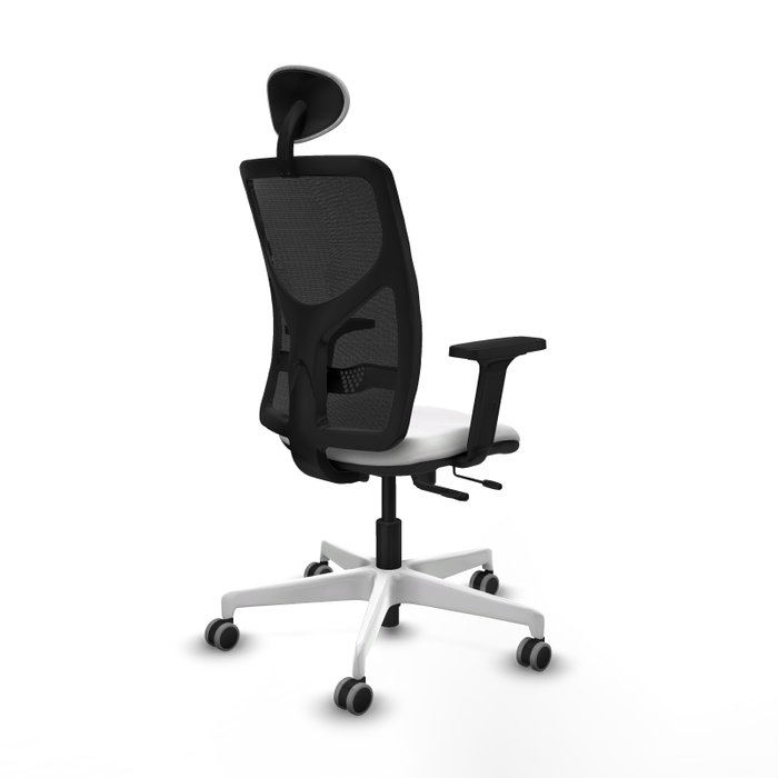PIQUERAS Y CRESPO Silla de oficina Motilla con mecanismo Sincro/Traslack Blanco y Negro PIQUERAS Y CRESPO Silla de oficina Motilla con mecanismo Sincro/Traslack Blanco y Negro