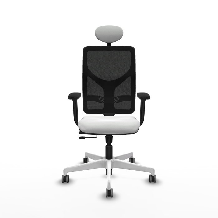 PIQUERAS Y CRESPO Silla de oficina Motilla con mecanismo Sincro/Traslack Blanco y Negro PIQUERAS Y CRESPO Silla de oficina Motilla con mecanismo Sincro/Traslack Blanco y Negro
