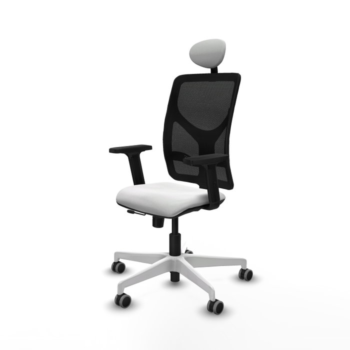 PIQUERAS Y CRESPO Silla de oficina Motilla con mecanismo Sincro/Traslack Blanco y Negro PIQUERAS Y CRESPO Silla de oficina Motilla con mecanismo Sincro/Traslack Blanco y Negro