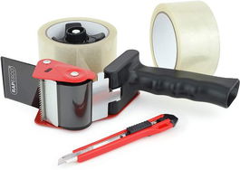 Maquina Precintar Rapesco 960 (Incluye 2 Rollos Transparente+Cuter)