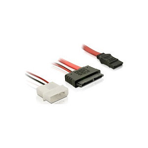 DeLOCK Adaptador de cable Micro SATA 16 Pin a SATA 22 Pin, Rojo DeLOCK Adaptador de cable Micro SATA 16 Pin a SATA 22 Pin, Rojo