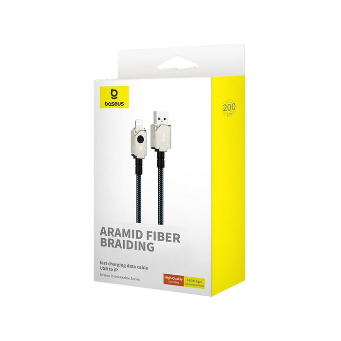 Cable USB a Lightning Baseus P10355802221-01 Blanco 2 m Cable USB a Lightning Baseus P10355802221-01 Blanco 2 m