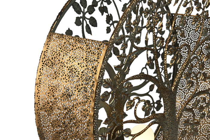 DKD Home Decor Lámpara de Sobremesa Árbol Dorado Metal DKD Home Decor Lámpara de Sobremesa Árbol Dorado Metal