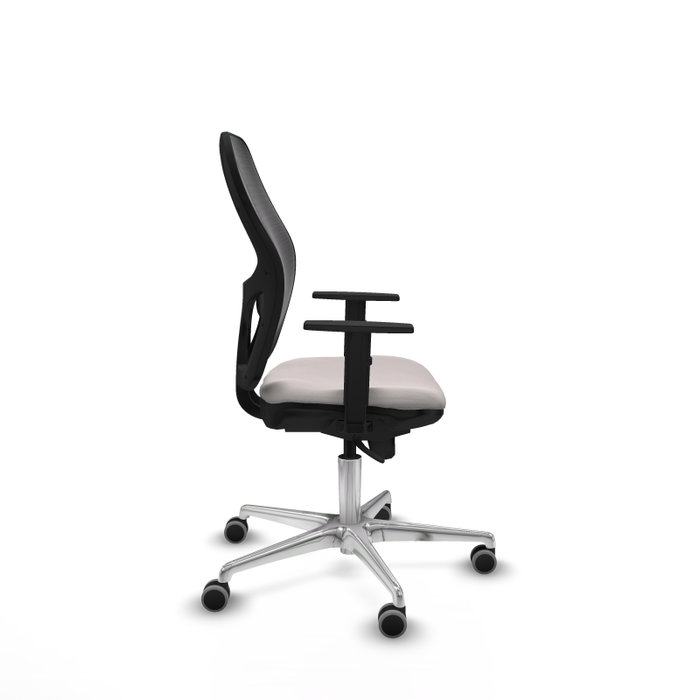 PIQUERAS Y CRESPO Silla de oficina Jorquera con mecanismo Sincro, Blanco y Negro PIQUERAS Y CRESPO Silla de oficina Jorquera con mecanismo Sincro, Blanco y Negro