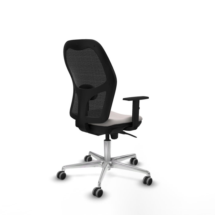 PIQUERAS Y CRESPO Silla de oficina Jorquera con mecanismo Sincro, Blanco y Negro PIQUERAS Y CRESPO Silla de oficina Jorquera con mecanismo Sincro, Blanco y Negro