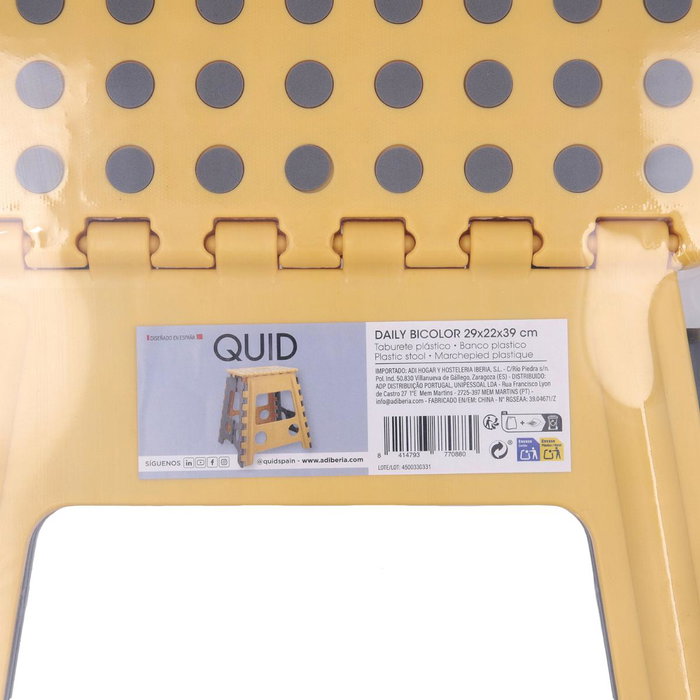 Quid Taburete Plegable Daily Gris Quid Taburete Plegable Daily Gris