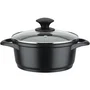 GSW GOURMET GRANIT Juego de Utensilios de Cocina 7 Piezas - Aluminio Fundido Macizo - Apto para Inducción - Libre de PFAS - Negro - GSW1746278875640